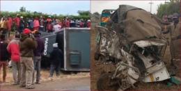 At least nine people after a tuk-tuk collided with a lorry in Kirinyaga.